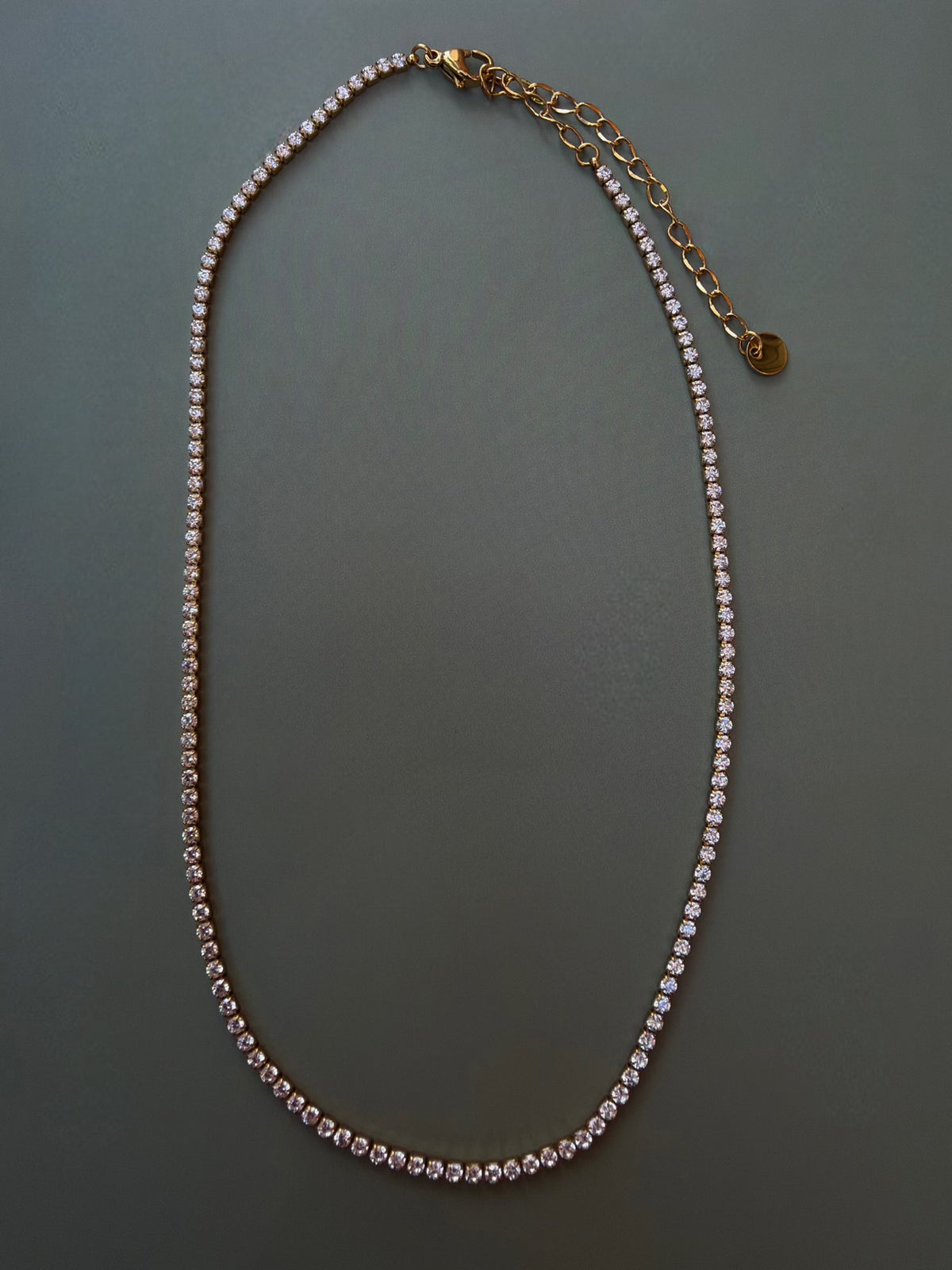 Golden Tennis Necklace