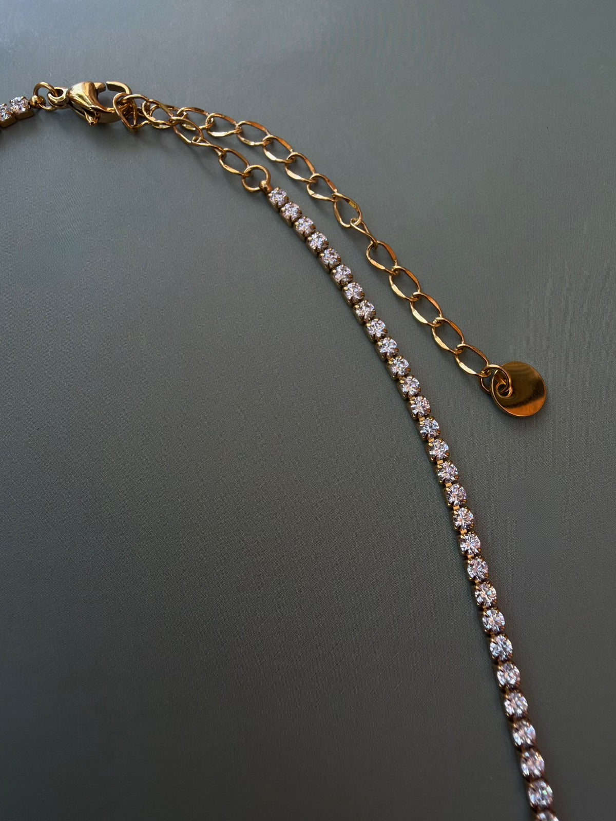 Golden Tennis Necklace